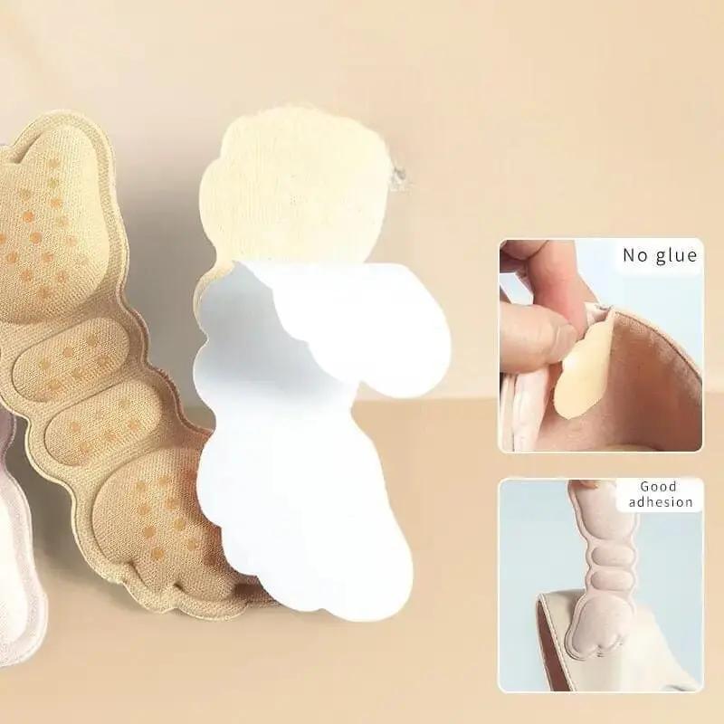 1 pair Butterfly Insole Pair Heel Liner Grips Protector Anti Keep Abreast Heel Pads Foot Care Insert Cushion ashostore