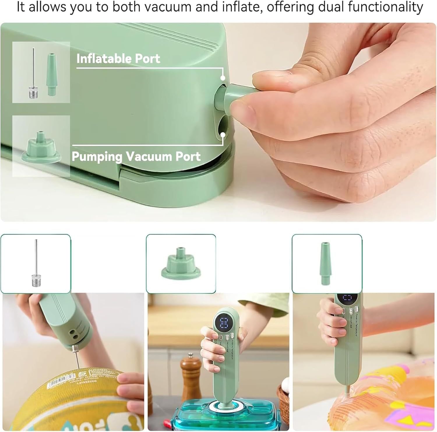 3 In 1 Cordless Handheld Mini Vacuum Sealer ashostore