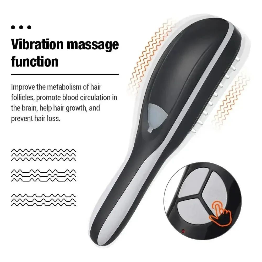 Electric Comb Massager Hair Massage Comb Meridian Therapy Scalp Massager for Stress Relief and Hair Growth ashostore