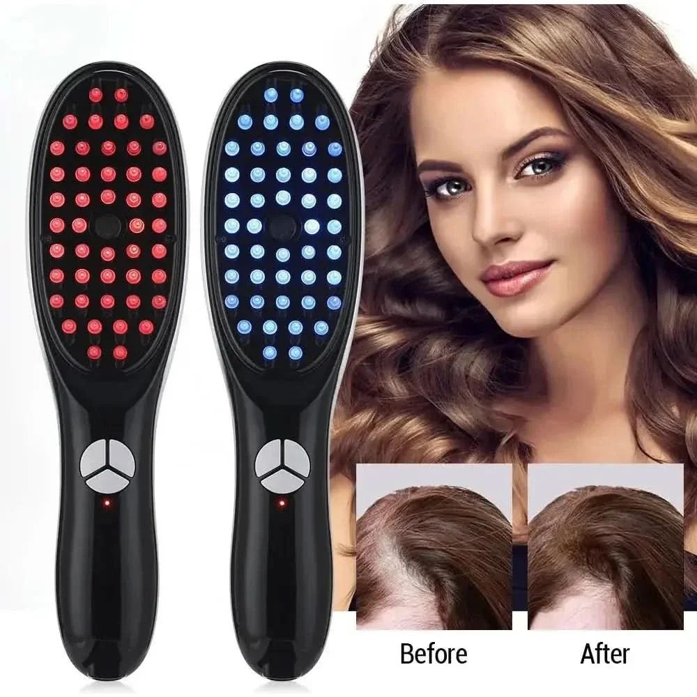 Electric Comb Massager Hair Massage Comb Meridian Therapy Scalp Massager for Stress Relief and Hair Growth ashostore