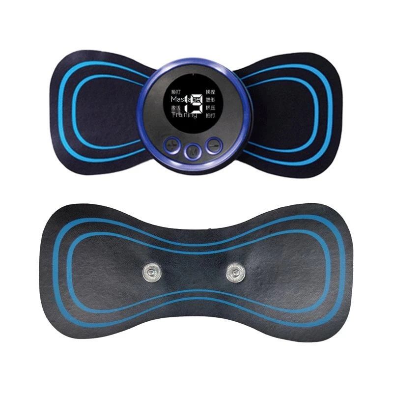 EMS Mini Electric Neck Back Body Massager Cervical Electric Neck Back Massager Muscle Therapy Pressure Pain ashostore