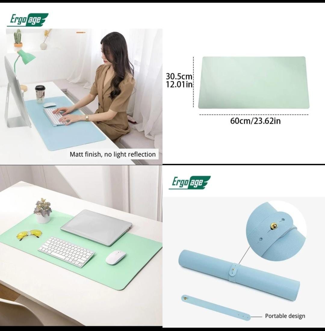 Laptop Matt Desk Mat Computer Table Protector Mat Multi use Synthetic Leather Matt Large ashostore