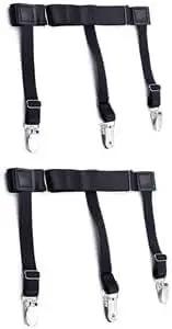 Men Shirt Stays for Shirt Tucker Shirt holder for Tucking Garter and holder Securing Shirt Position for Men ashostore