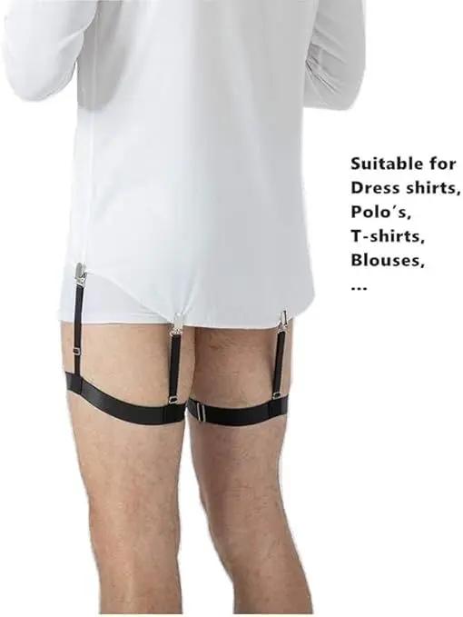 Men Shirt Stays for Shirt Tucker Shirt holder for Tucking Garter and holder Securing Shirt Position for Men ashostore