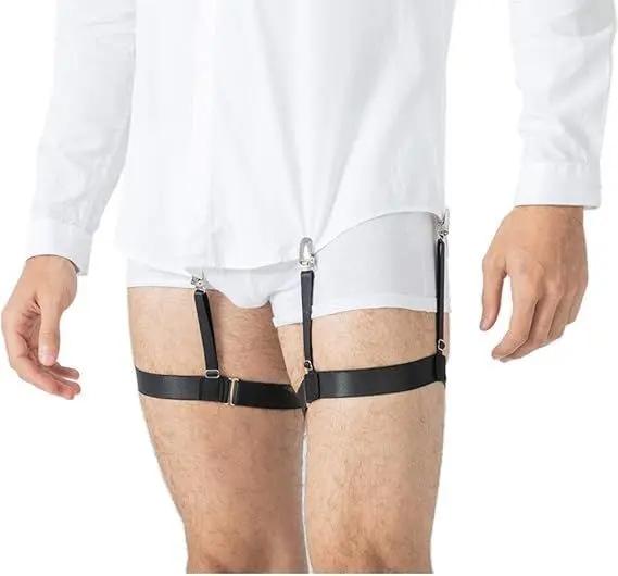 Men Shirt Stays for Shirt Tucker Shirt holder for Tucking Garter and holder Securing Shirt Position for Men ashostore