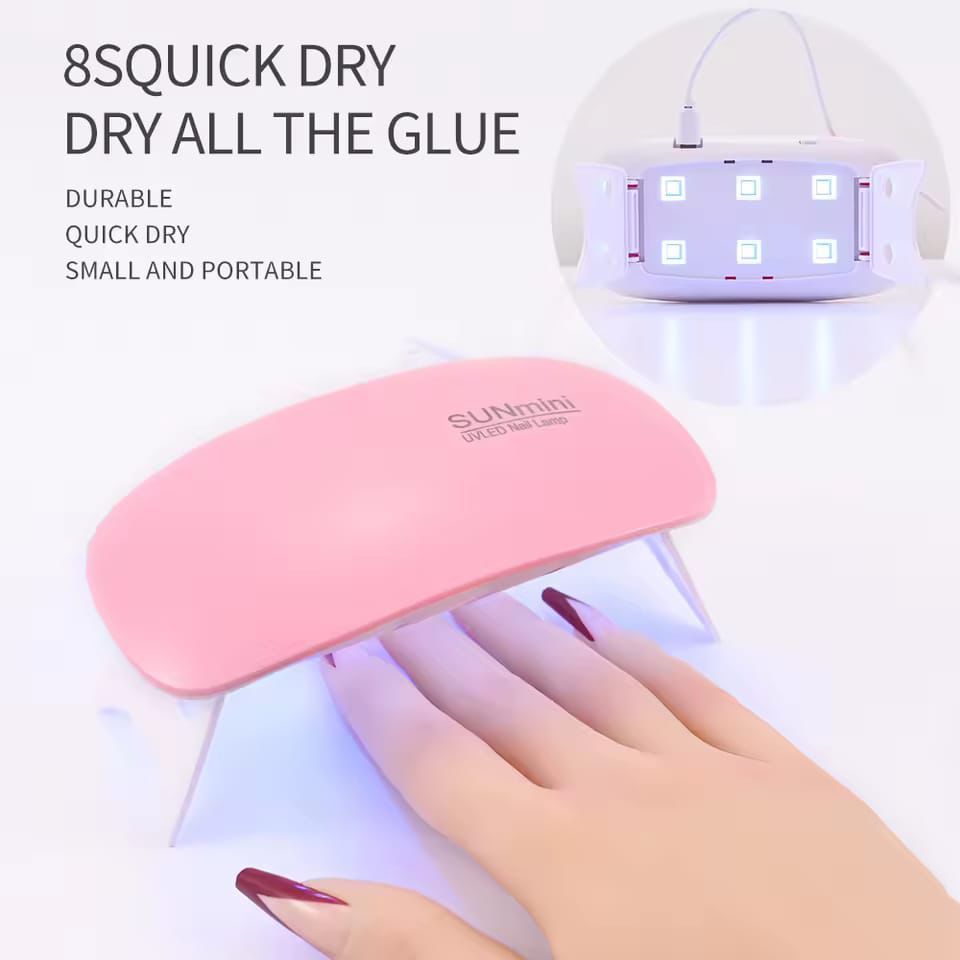 Mini UV LED Nail Lamp Portable Gel Curing Lamp with a Pocket-Size Mini Nail Dryer ashostore