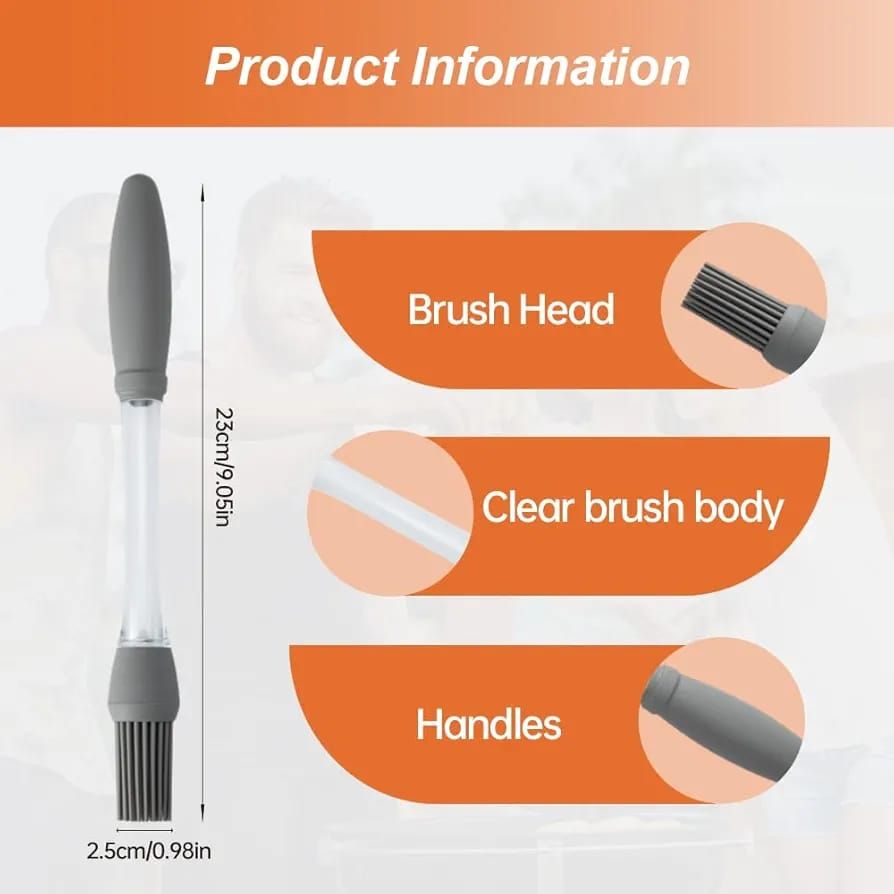 Push Oil Silicone Brush High Temperature Resistant Silicone Oil Brush Silicone Grill Seasoning Brush ashostore