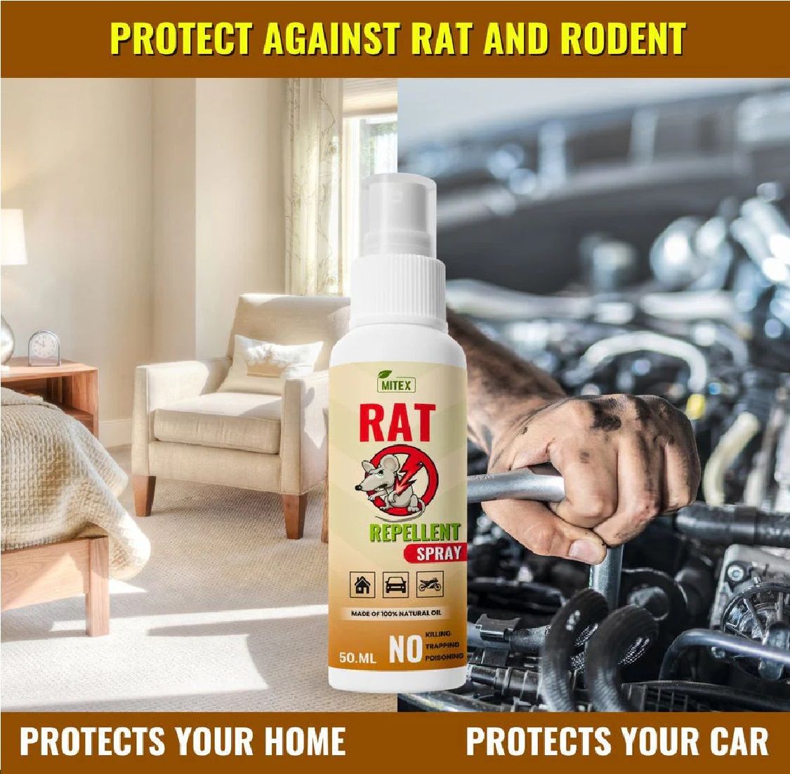 Rat Repellent Spray Safe Effective Rat Protection ashostore