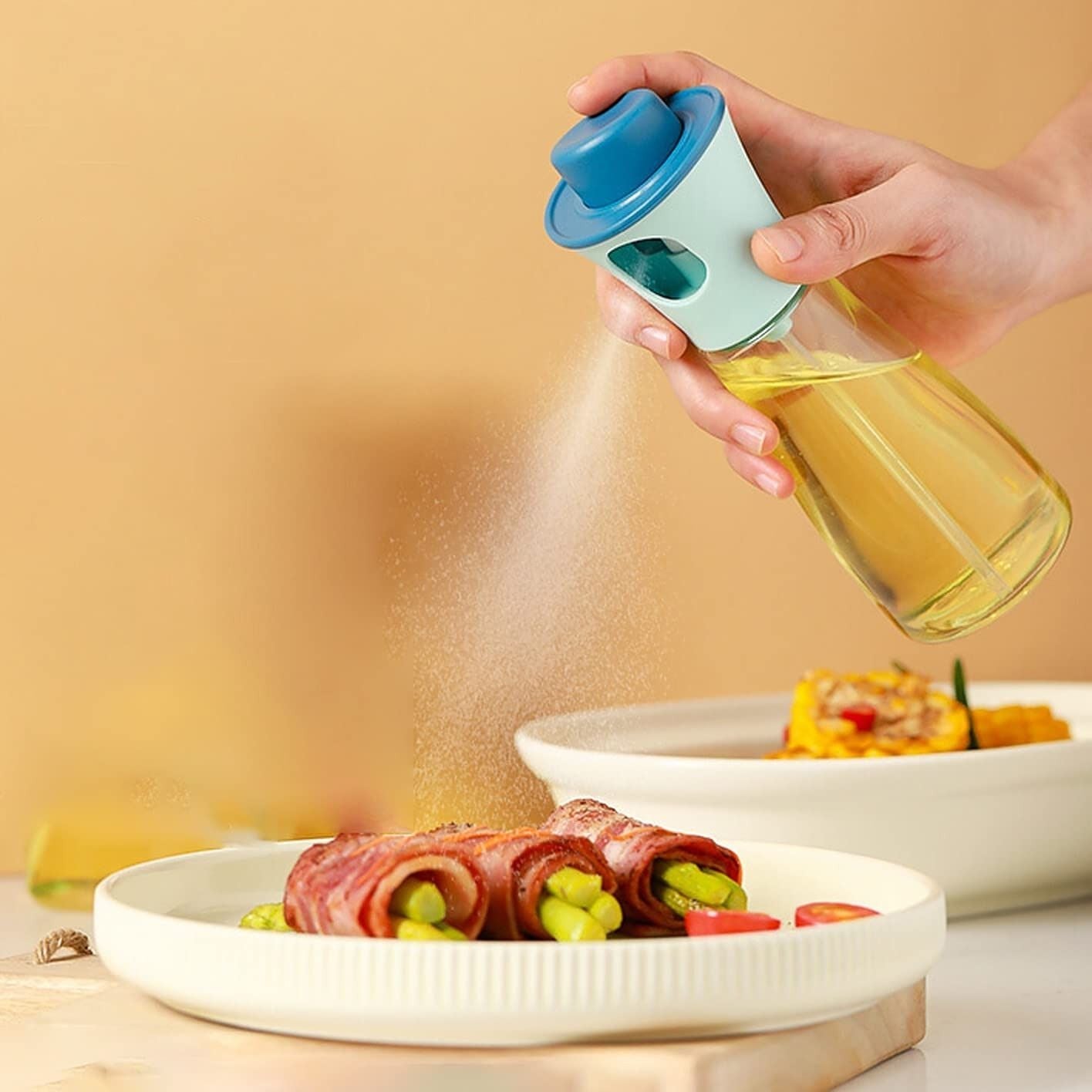 Round Shape Oil Bottle purpose Oil Dispenser For Pouring And Spraying ashostore