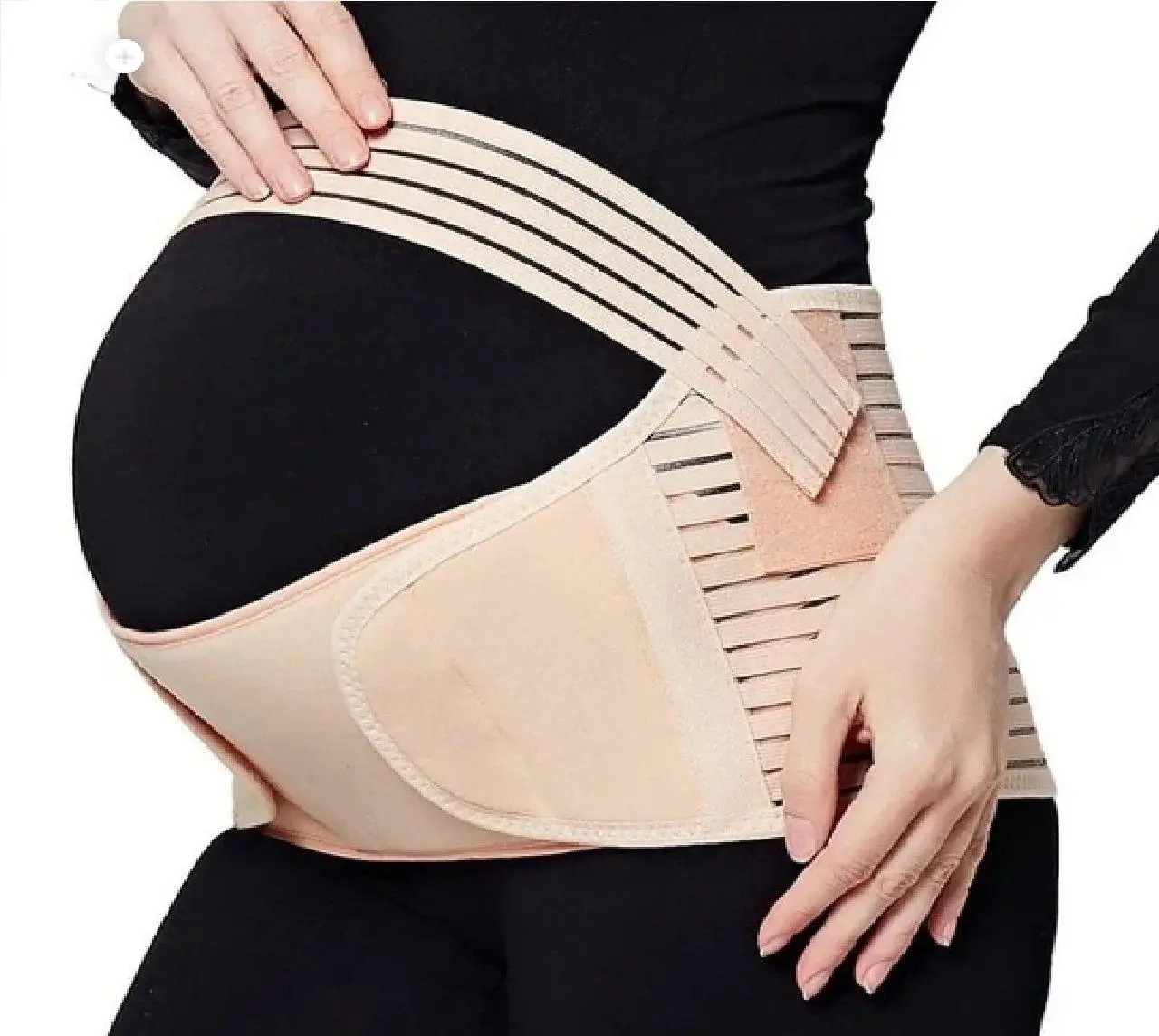 Women Pregnancy Support Belt Pregnancy Belt Support Brace Abdominal Binder Waist Support Black ashostore