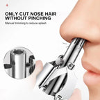 Manual Nose Hair Trimmer Mini Portable Stainless Steel ashostore