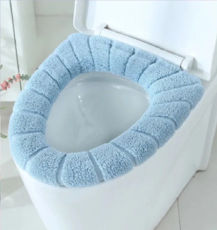 Toilet Seat Cushion Cover Bathroom Toilet Mat Cover Warm Washable Toilet Cover Universal Fit ashostore