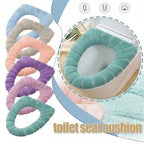 Toilet Seat Cushion Cover Bathroom Toilet Mat Cover Warm Washable Toilet Cover Universal Fit ashostore