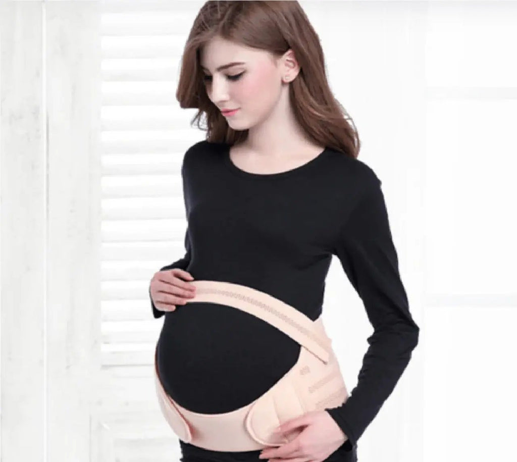 Women Pregnancy Support Belt Pregnancy Belt Support Brace Abdominal Binder Waist Support Black ashostore